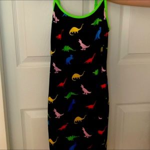 SHEIN Girl Dinosaur multi-color Dress